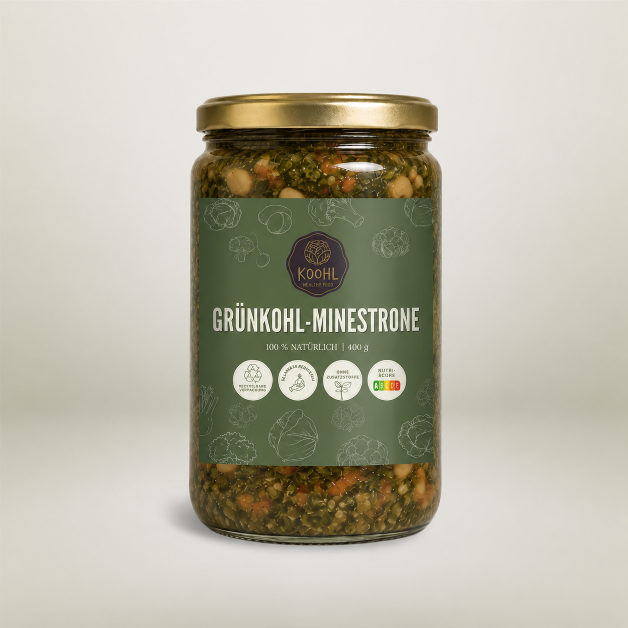 Grünkohl-Minestrone mit Dinkelkernen & Tomaten